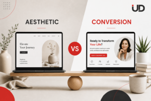 Read more about the article Aesthetic vs Conversion: What Actually Matters For a Personal Brand Website?